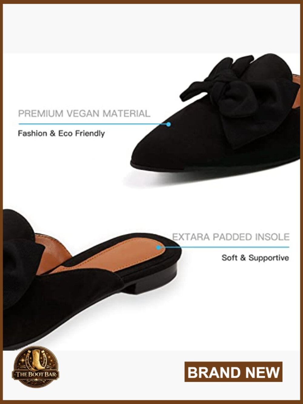 Women's Slip On Pointed Toe Loafers Mules & Clogs Comfortable - Picture 4 of 7